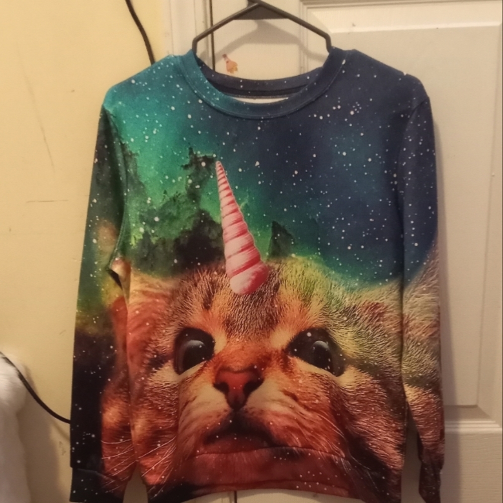 galaxy cat sweatshirt